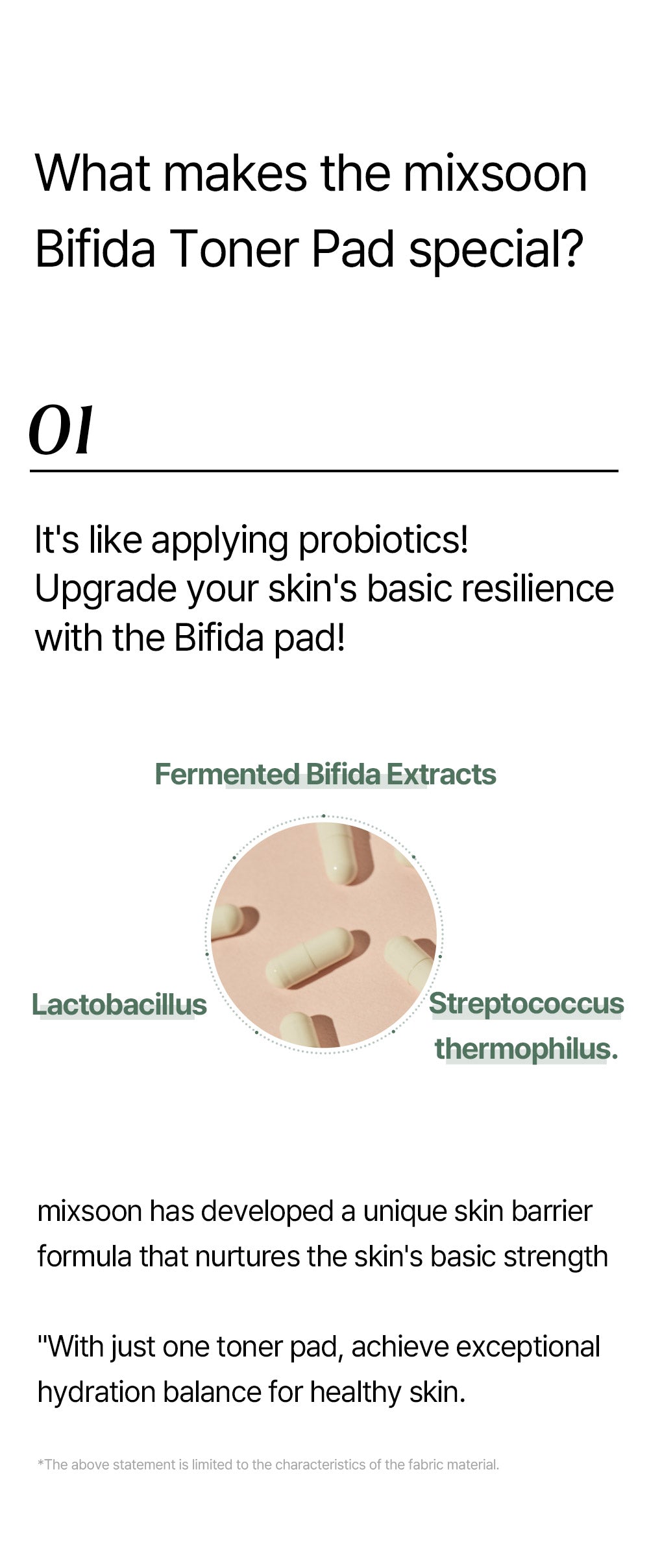 [MIXSOON] Bifida Toner Pad 120ea
