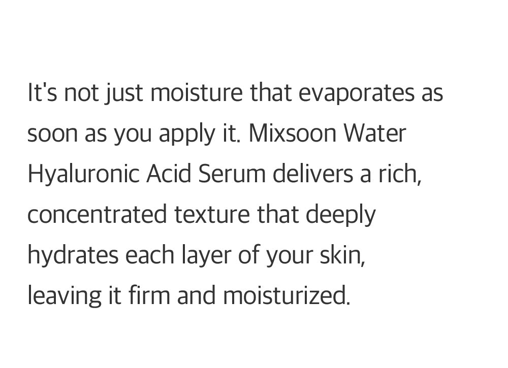 [MIXSOON]  Glacier Water Hyaluronic Acid Serum 300ml