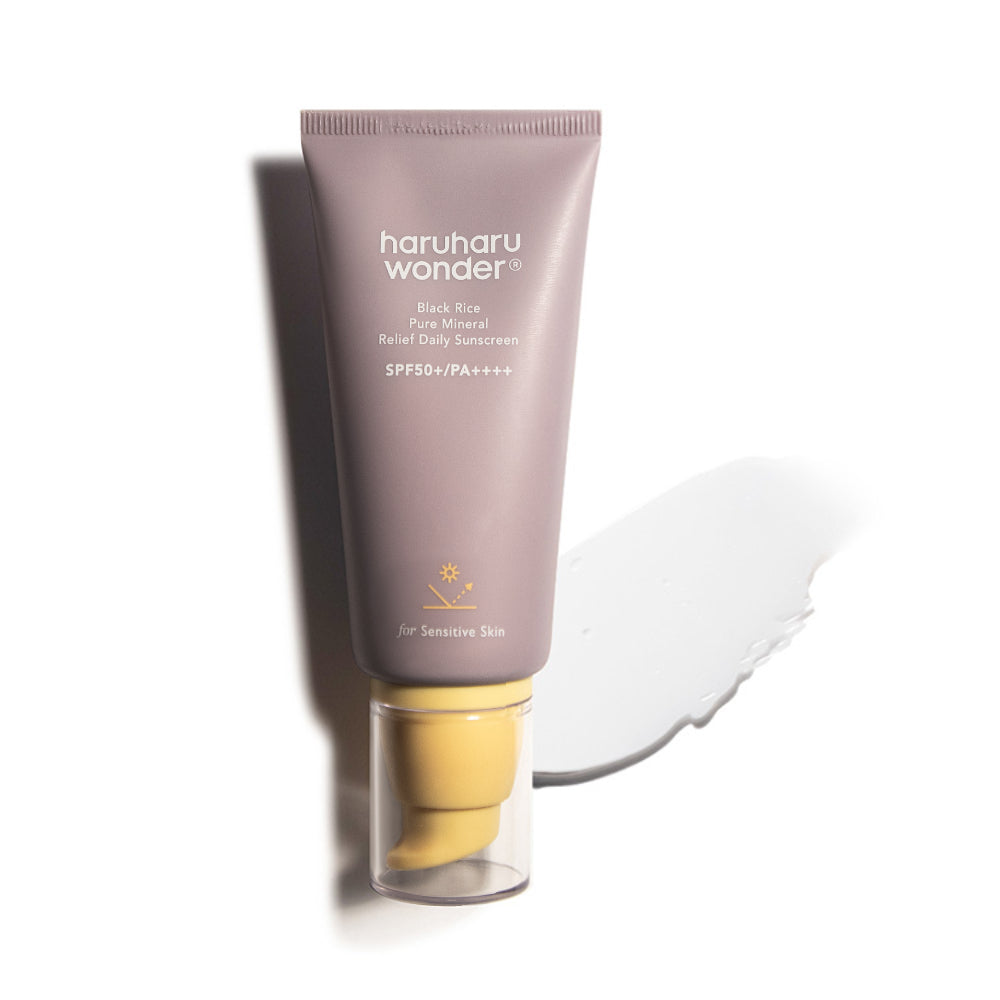[haruharu wonder] Black Rice Pure Mineral Relief Daily Sunscreen Unscented SPF50+ 50ml