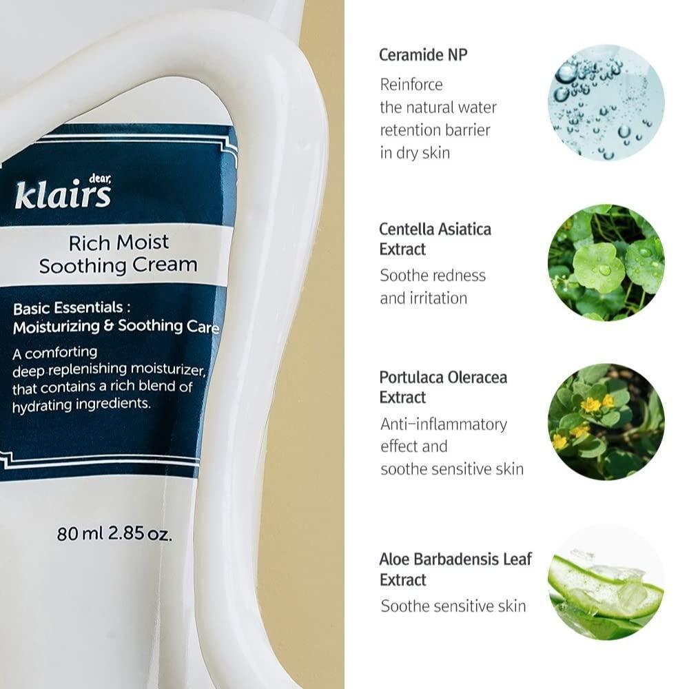 [Dear, Klairs] Rich Moist Soothing Cream 80ml