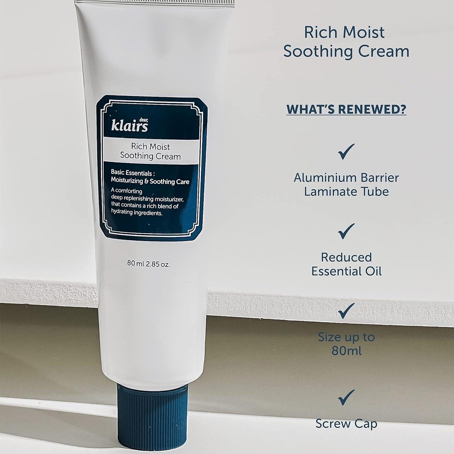[Dear, Klairs] Rich Moist Soothing Cream 80ml