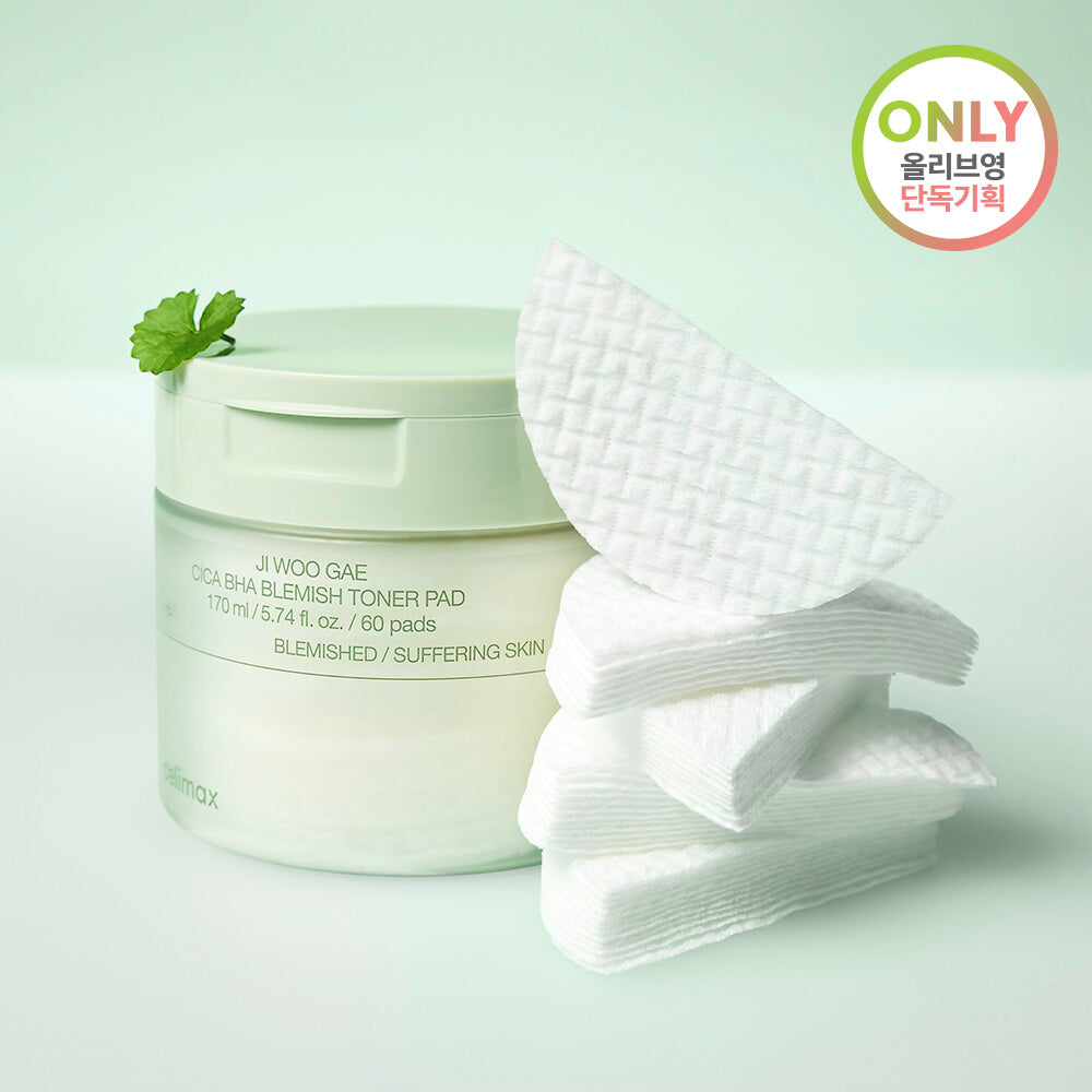 [celimax] Ji Woo Gae Cica BHA Blemish Toner Pad 60pad