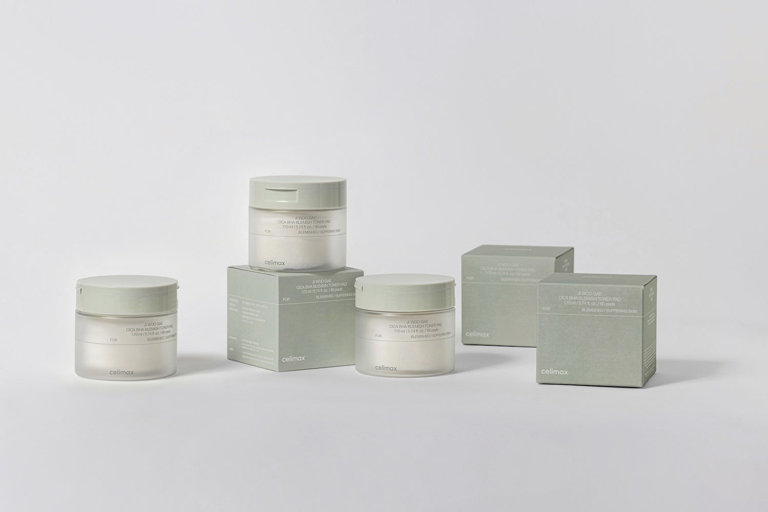 [celimax] Ji Woo Gae Cica BHA Blemish Toner Pad 60pad