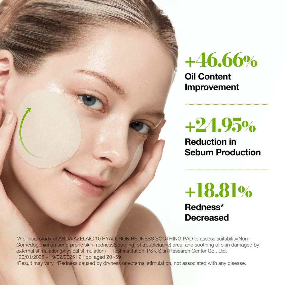 [Anua] Azelaic 10 Hyaluron Redness Soothing Pad 90ea