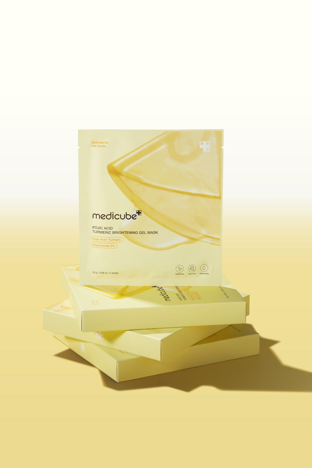 [Medicube] Mascarilla de gel iluminadora con ácido kójico y cúrcuma (4 unidades)