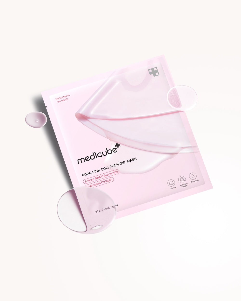 [Medicube] PDRN Mascarilla de gel de colágeno rosa 4EA