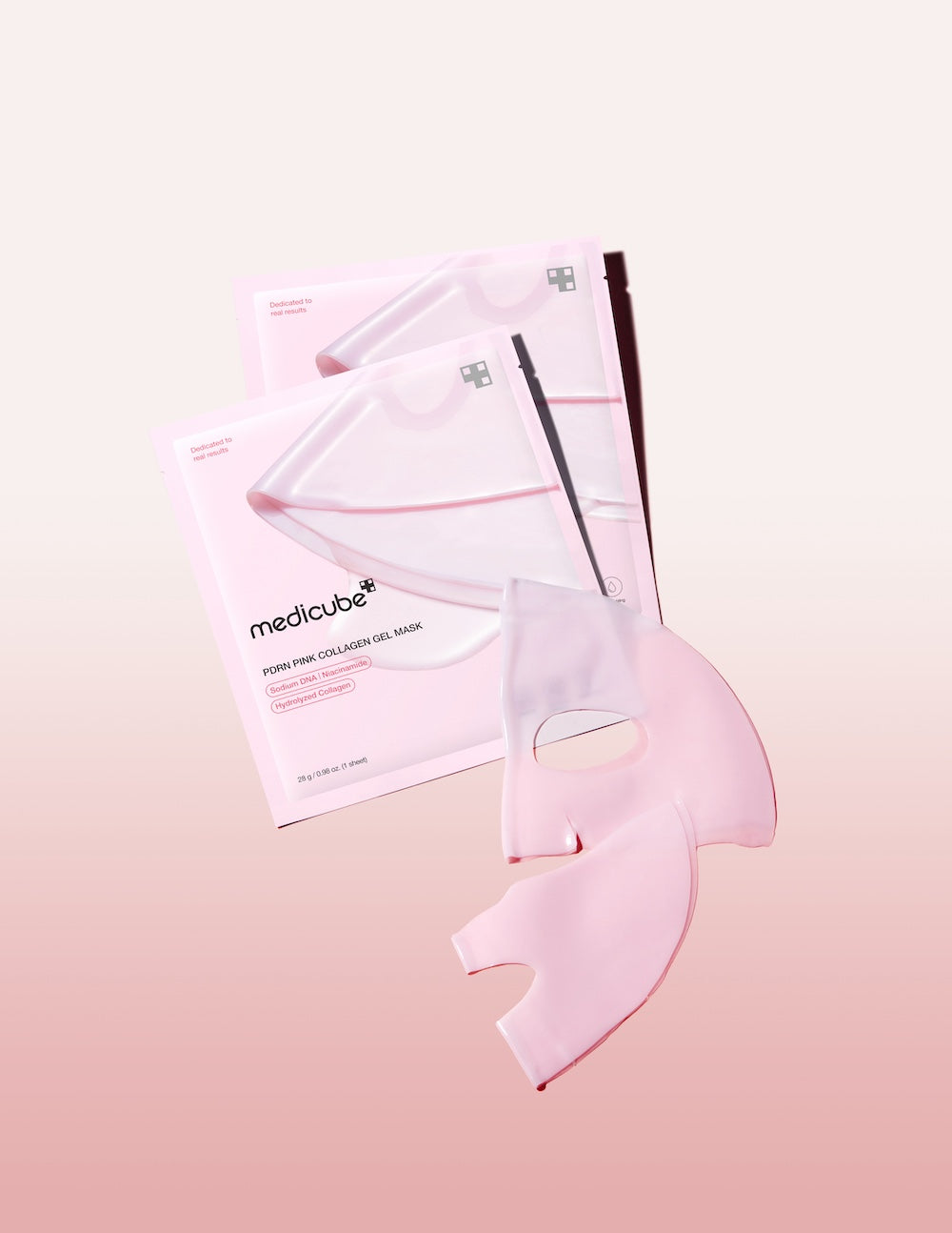 [Medicube] PDRN Mascarilla de gel de colágeno rosa 4EA