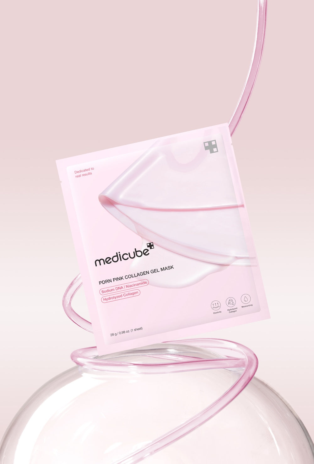 [Medicube] PDRN Mascarilla de gel de colágeno rosa 4EA