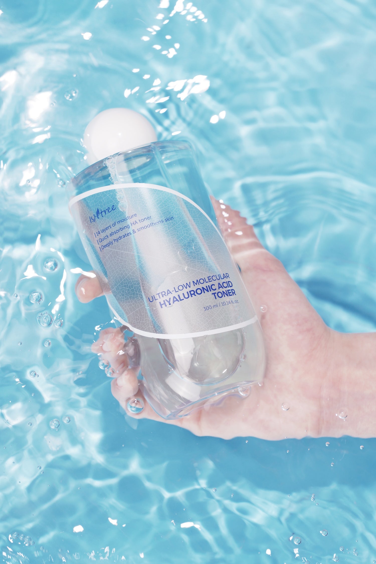 [Isntree] Tónico de ácido hialurónico de peso molecular ultrabajo 300 ml