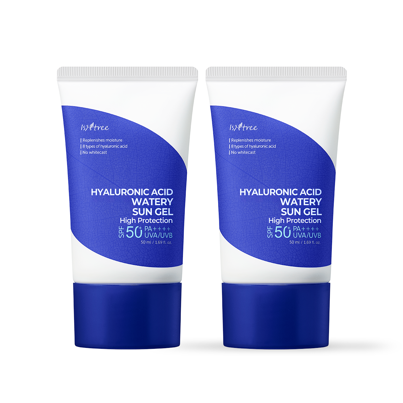 [Isntree] Gel solar acuoso con ácido hialurónico 50 ml x 2 unidades