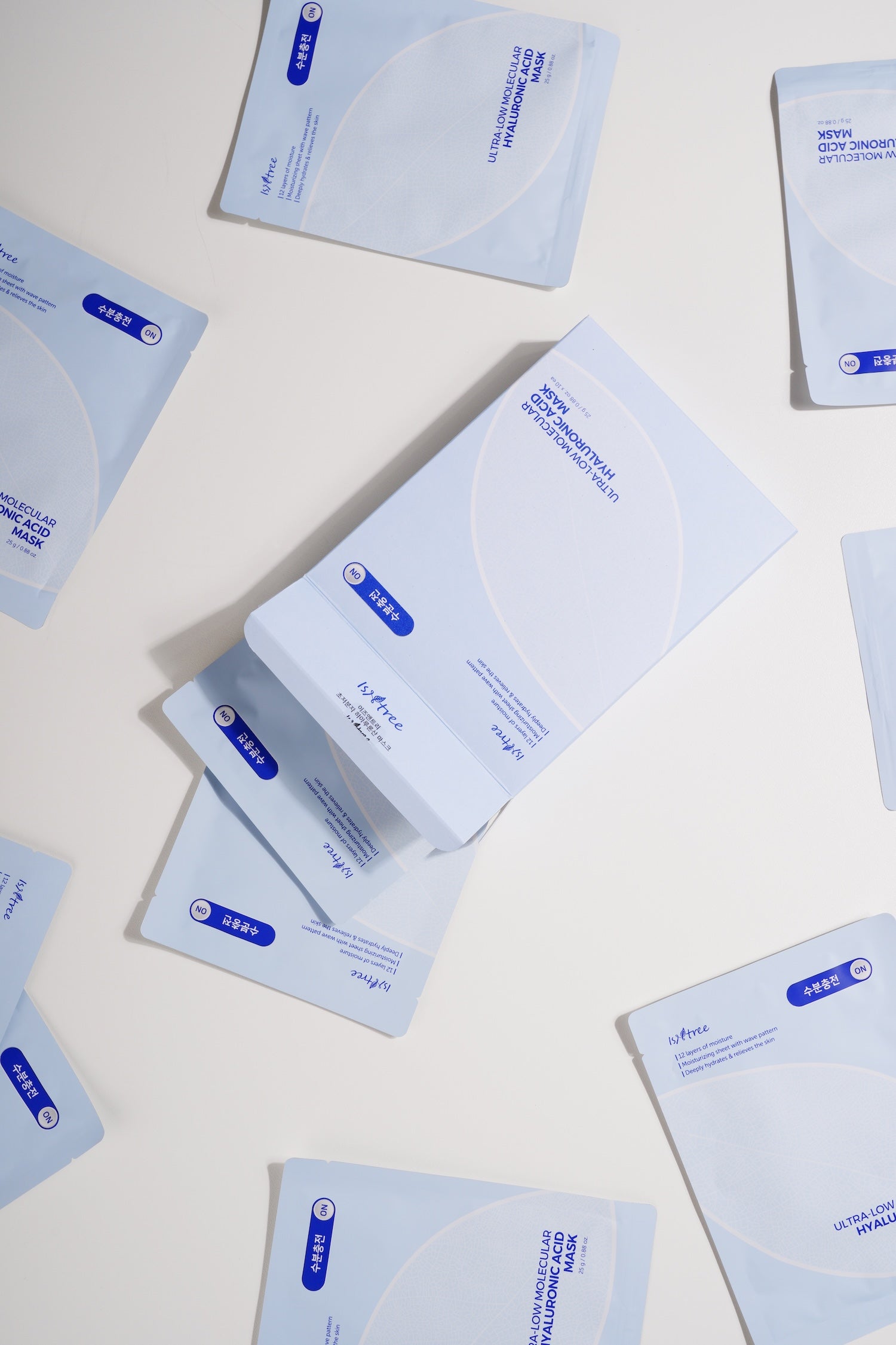 [Isntree] Mascarilla de ácido hialurónico de peso molecular ultrabajo (10 unidades)