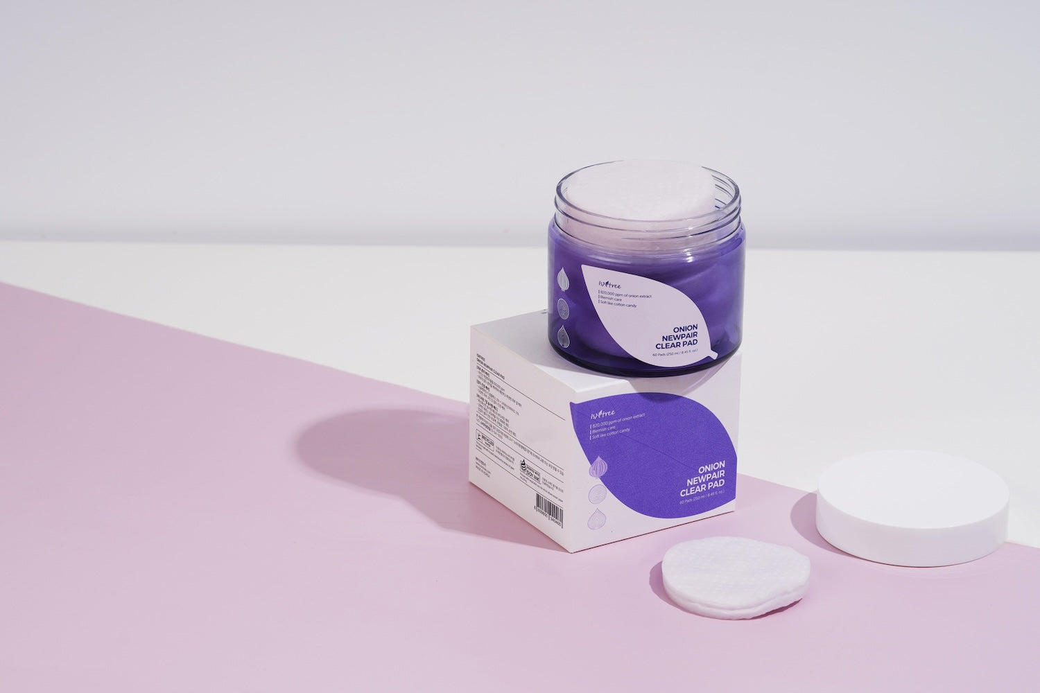 [Isntree] Almohadilla transparente Onion Newpair de 250 ml x 60 unidades
