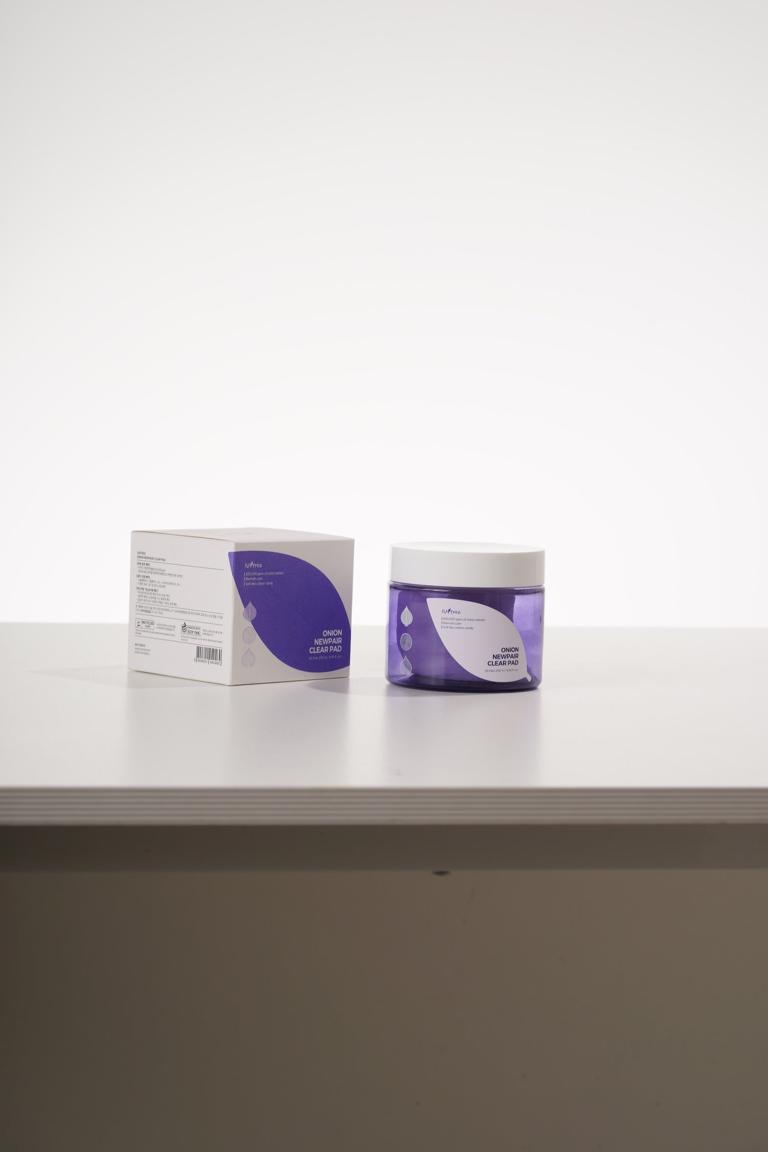 [Isntree] Almohadilla transparente Onion Newpair de 250 ml x 60 unidades