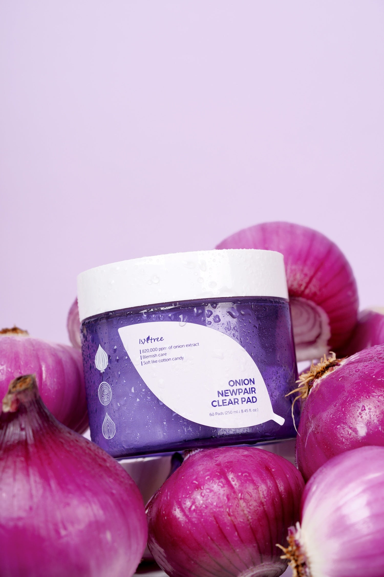 [Isntree] Almohadilla transparente Onion Newpair de 250 ml x 60 unidades