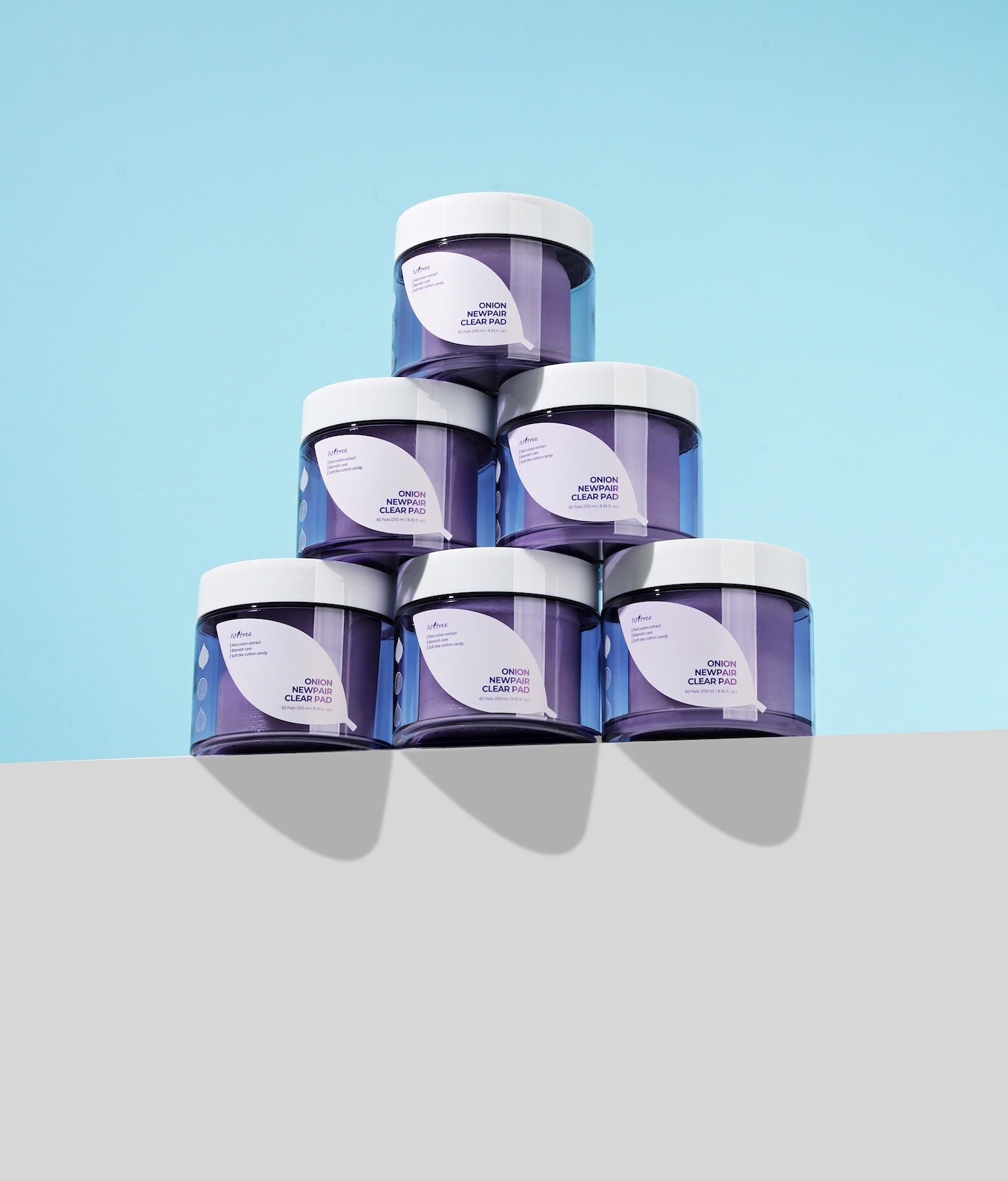 [Isntree] Almohadilla transparente Onion Newpair de 250 ml x 60 unidades