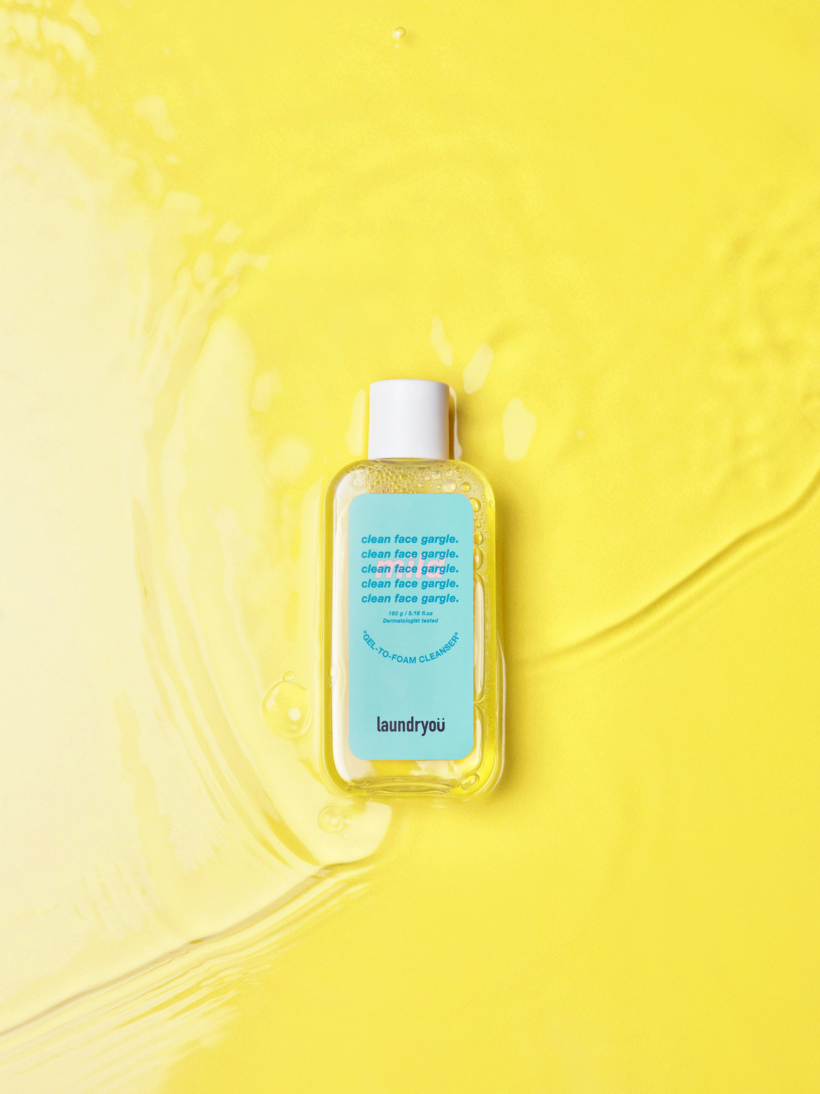 [Laundryou] Limpiador facial suave en gel para gárgaras, 160 g