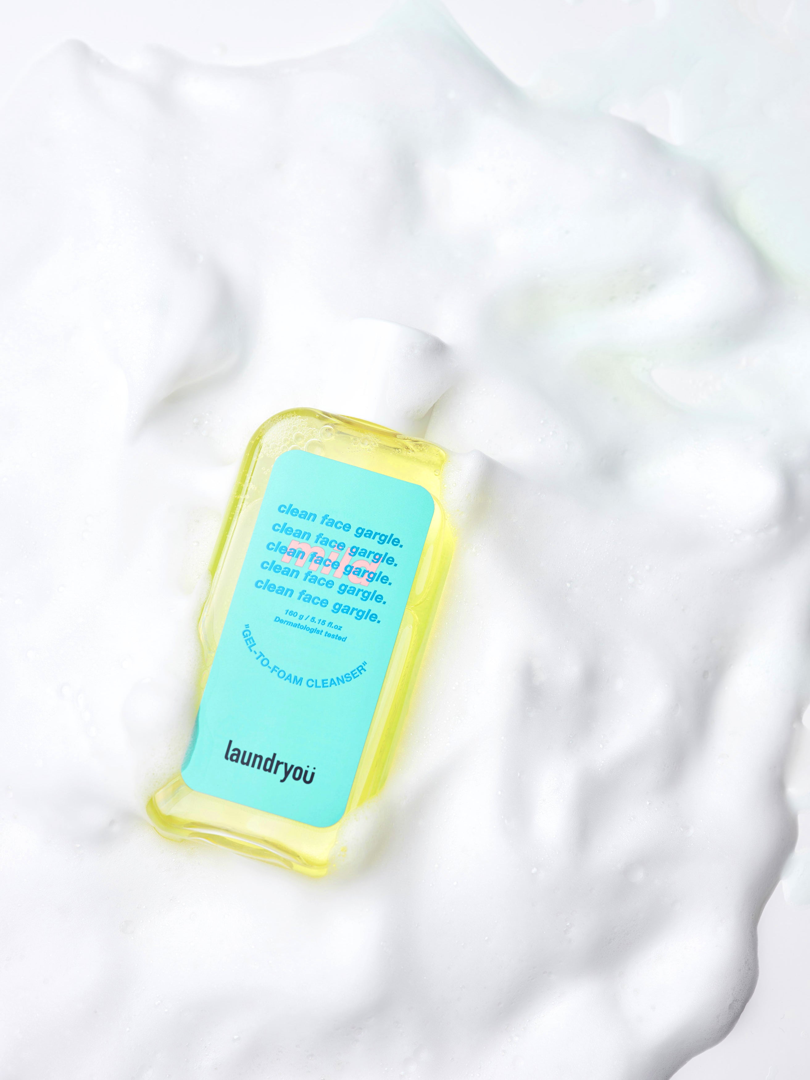 [Laundryou] Limpiador facial suave en gel para gárgaras, 160 g