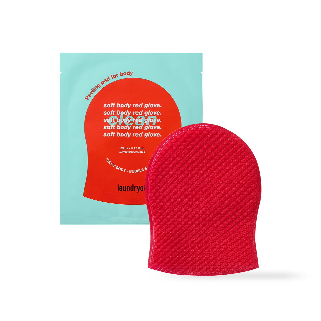 [Laundryou] Guante suave para limpieza corporal 23 ml x 5 unidades