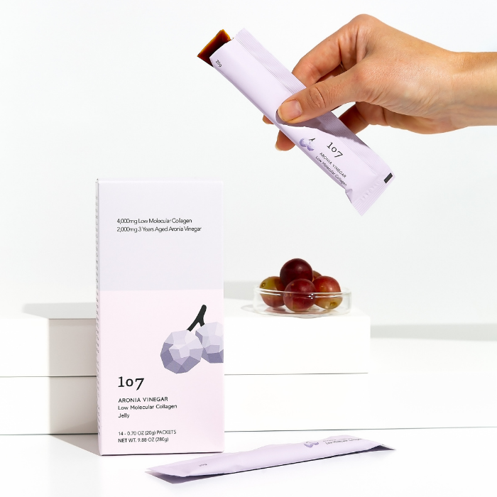 [107] VINAGRE DE ARONIA Colágeno de bajo peso molecular 20 g * 14 bolsas