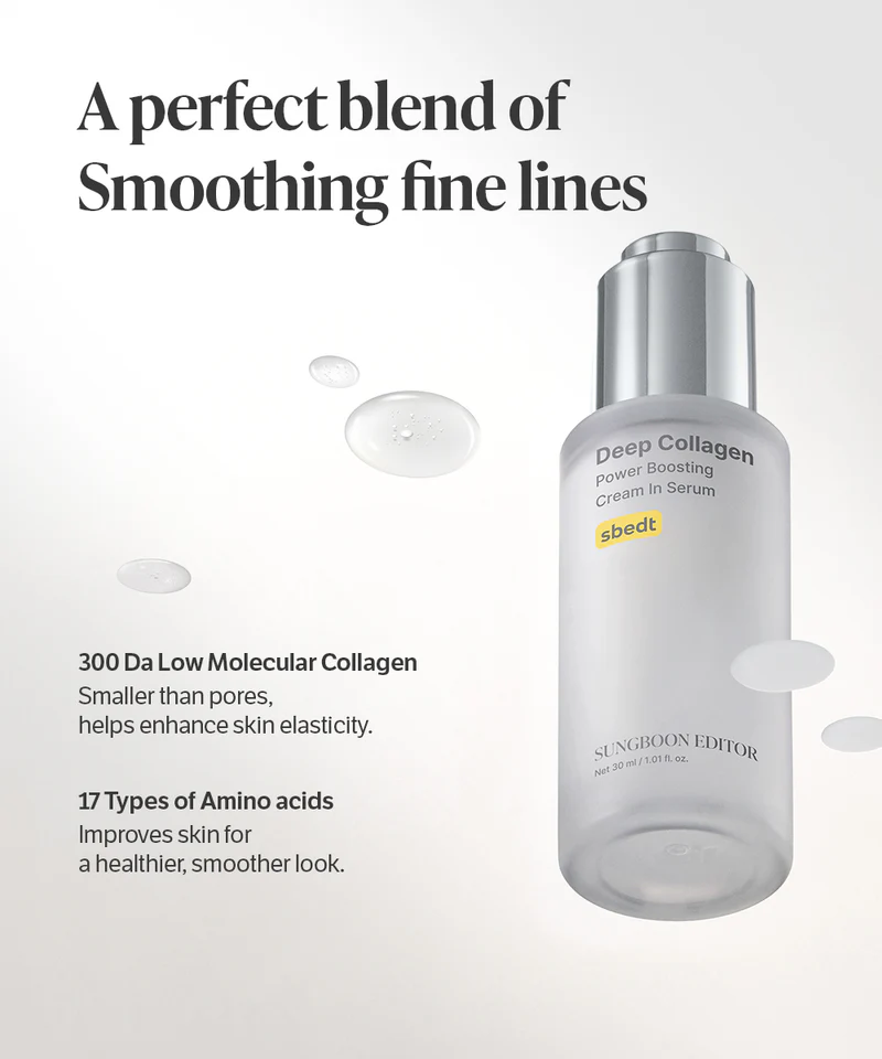 [SUNGBOON EDITOR] Deep Collagen Power Boosting Cream In Serum 30ml