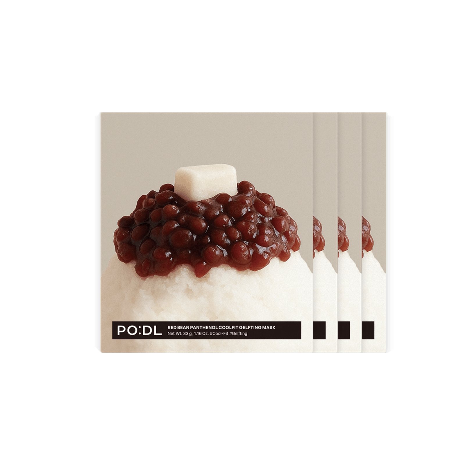 [PO:DL] Red Bean Panthenol Coolfit Gelfting Mask (4ea)