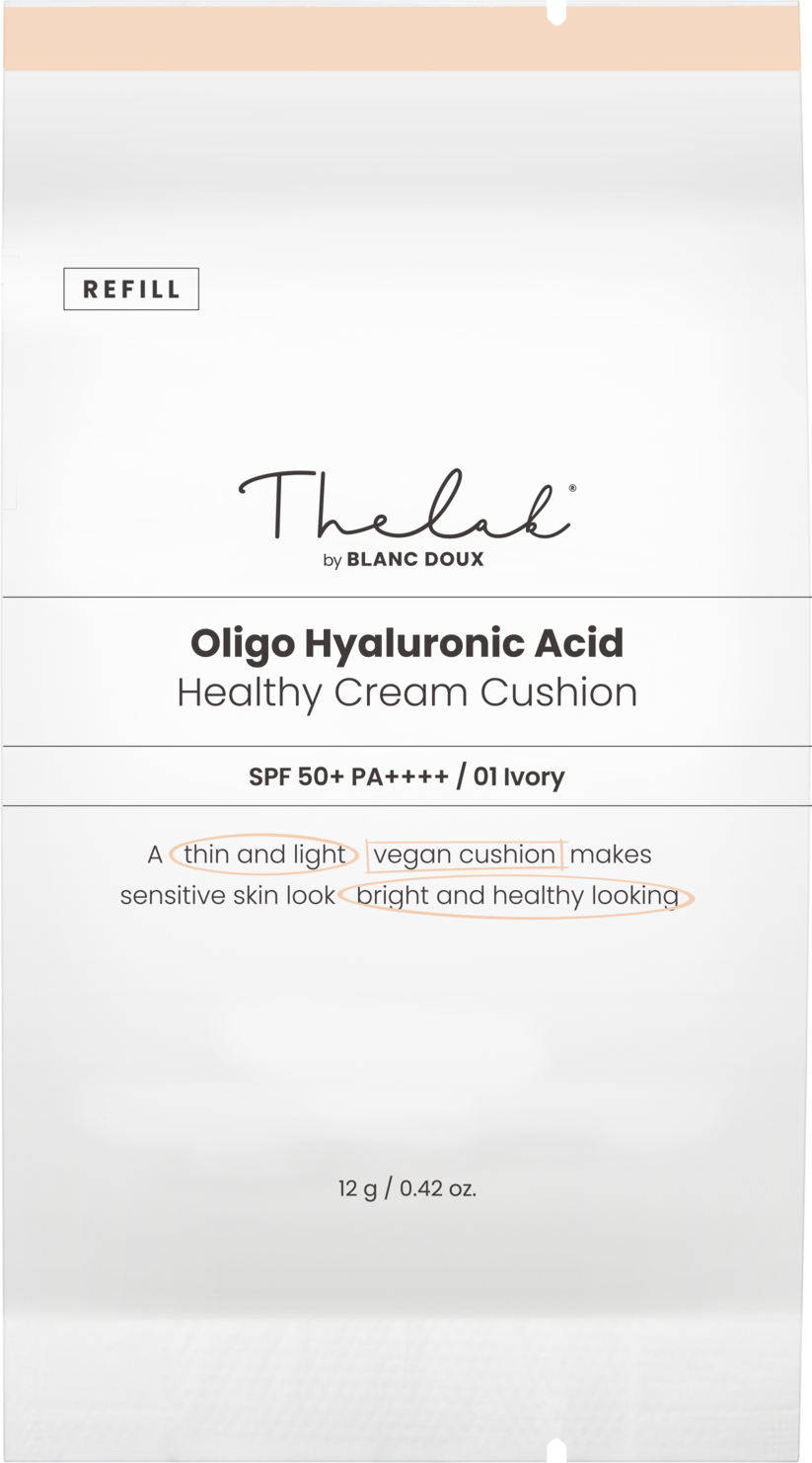 [THE LAB by BLANC DOUX] Oligo Hyaluronic Acid Healthy Cream Cushion #1 IVORY - 2 Option