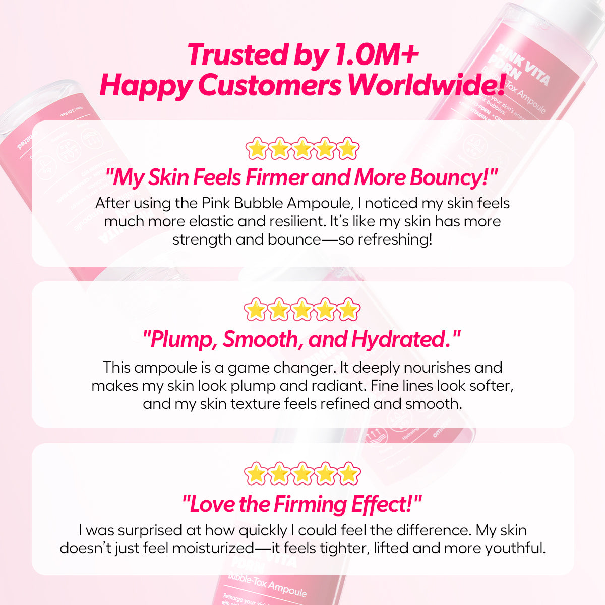 [Omitted] Pink Vita PDRN Bubble-Tox Ampoule 90ml