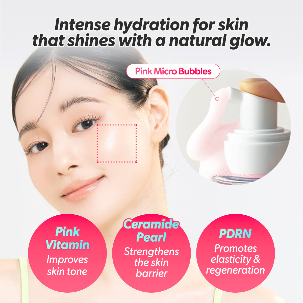 [Omitted] Pink Vita PDRN Bubble-Tox Ampoule 90ml