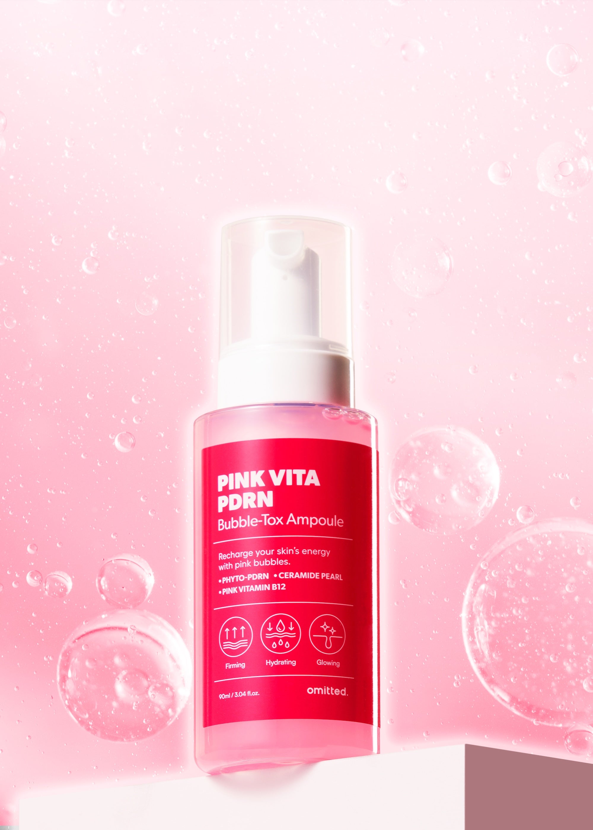 [Omitted] Pink Vita PDRN Bubble-Tox Ampoule 90ml