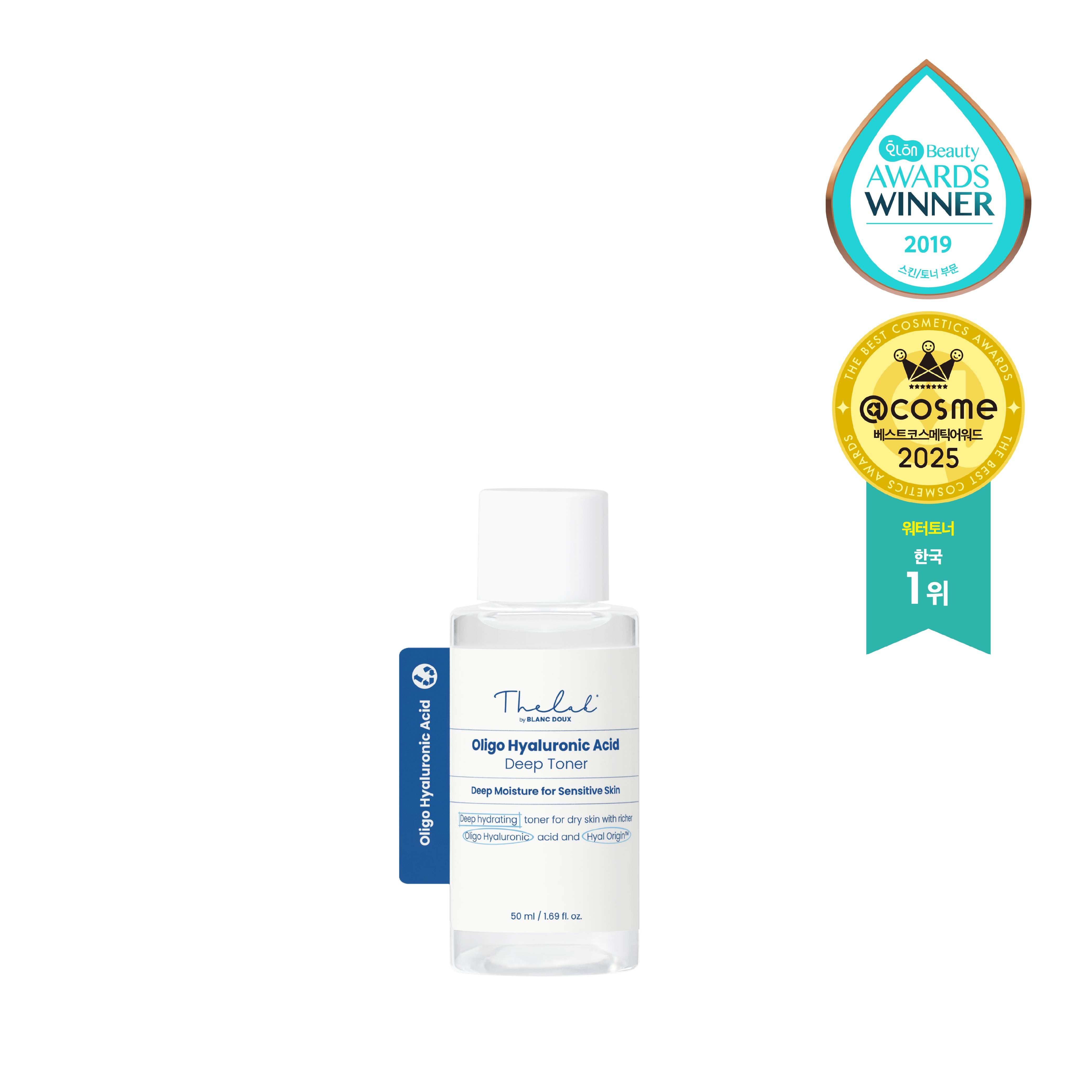 [THE LAB by BLANC DOUX] Oligo Hyaluronic Acid Deep Toner - 4 Sizes
