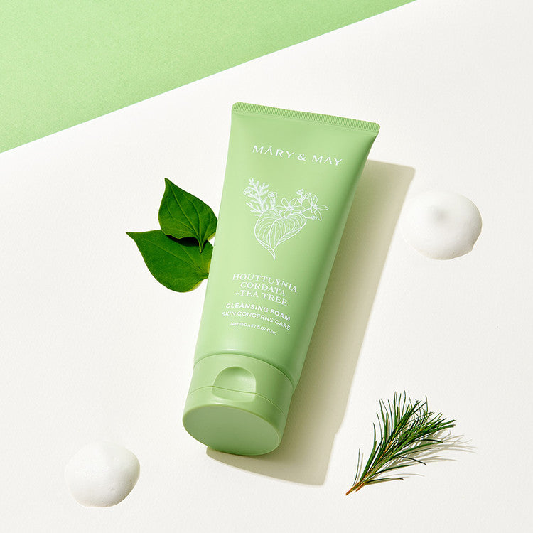 [Mary&May] Houttuynia Cordata + Tea Tree Cleansing Foam - 150ml