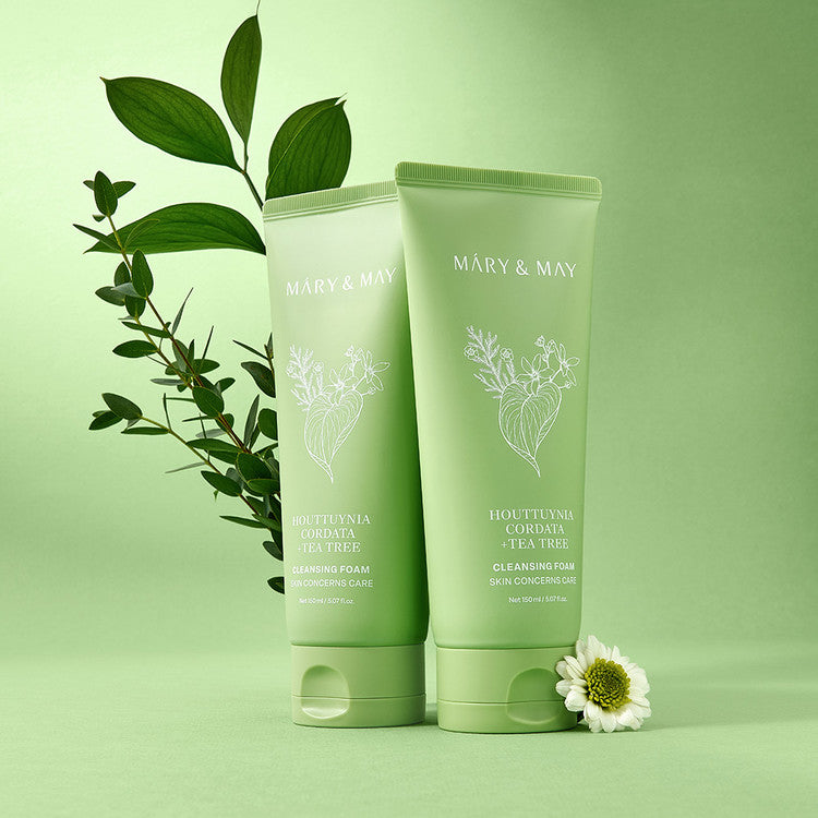 [Mary&May] Houttuynia Cordata + Tea Tree Cleansing Foam - 150ml