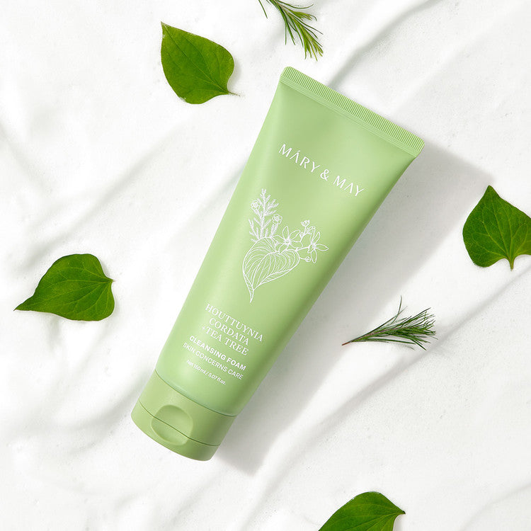 [Mary&May] Houttuynia Cordata + Tea Tree Cleansing Foam - 150ml