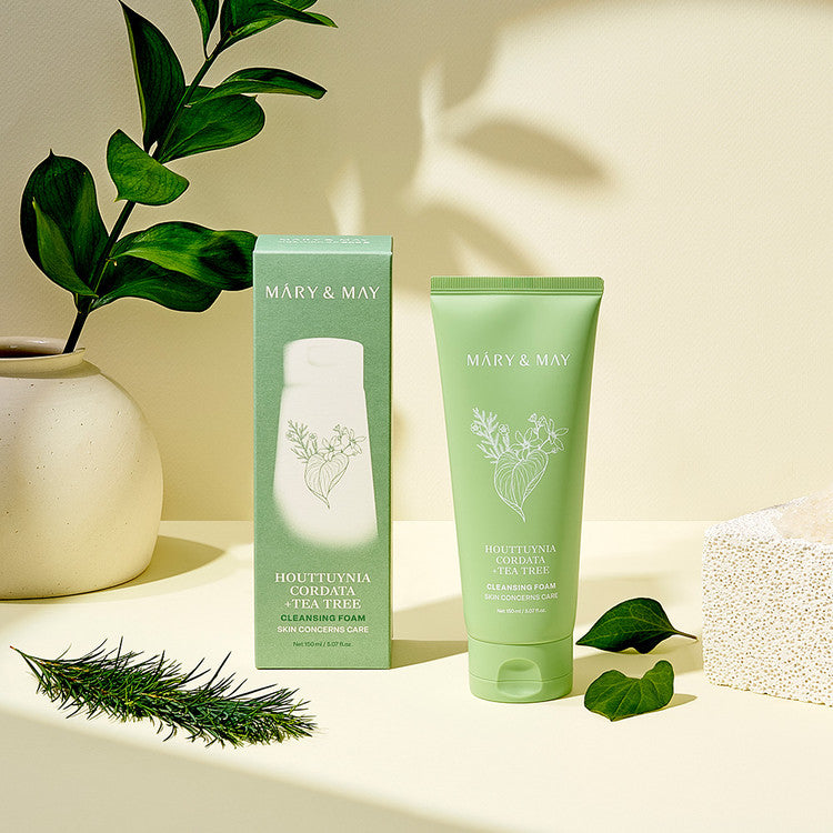 [Mary&May] Houttuynia Cordata + Tea Tree Cleansing Foam - 150ml