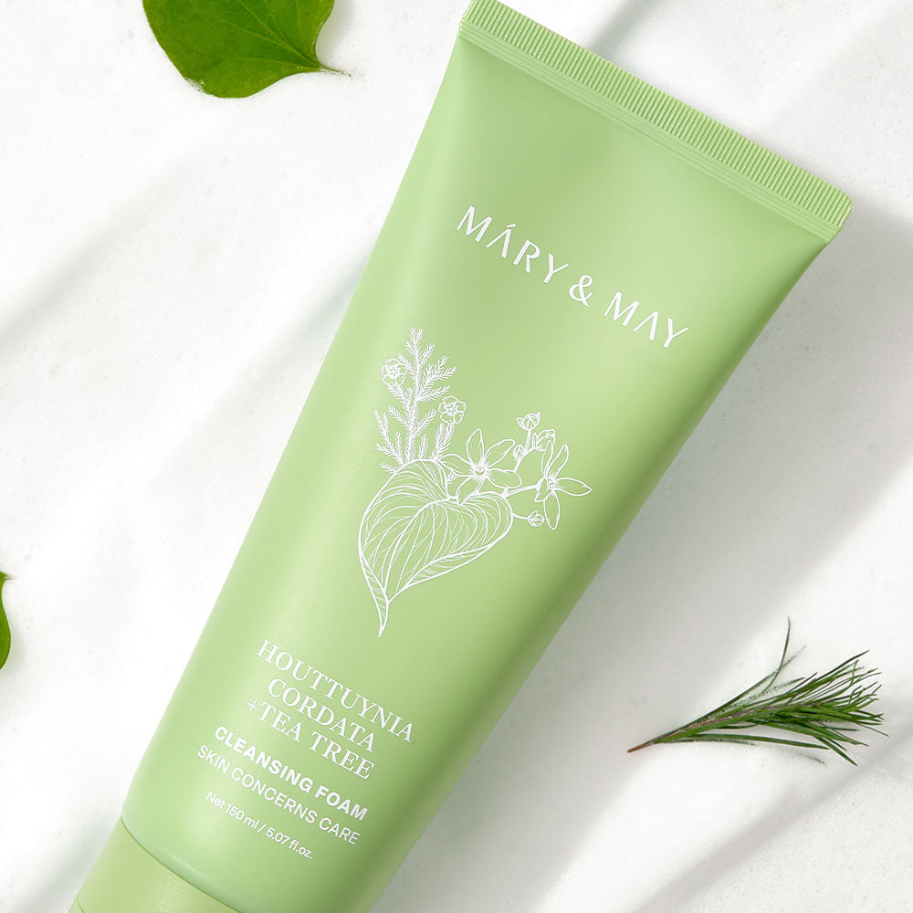 [Mary&May] Houttuynia Cordata + Tea Tree Cleansing Foam - 150ml