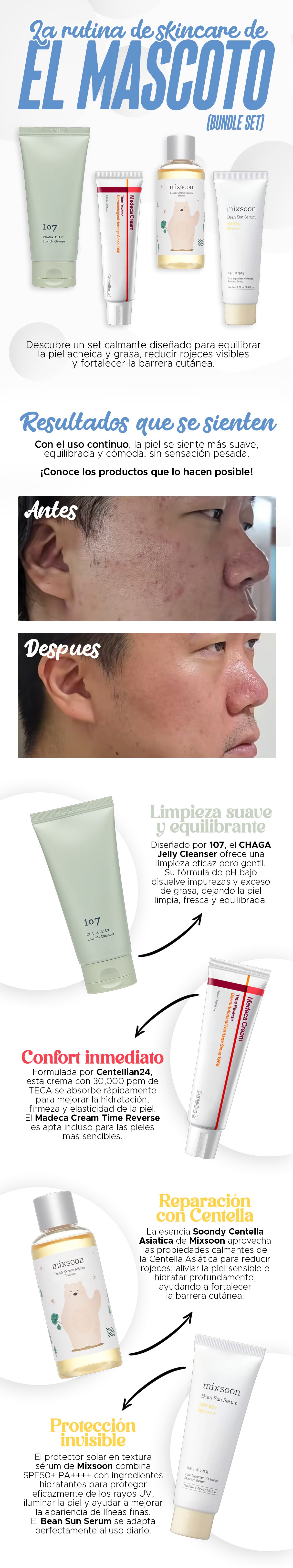 La rutina de skincare de El Mascoto