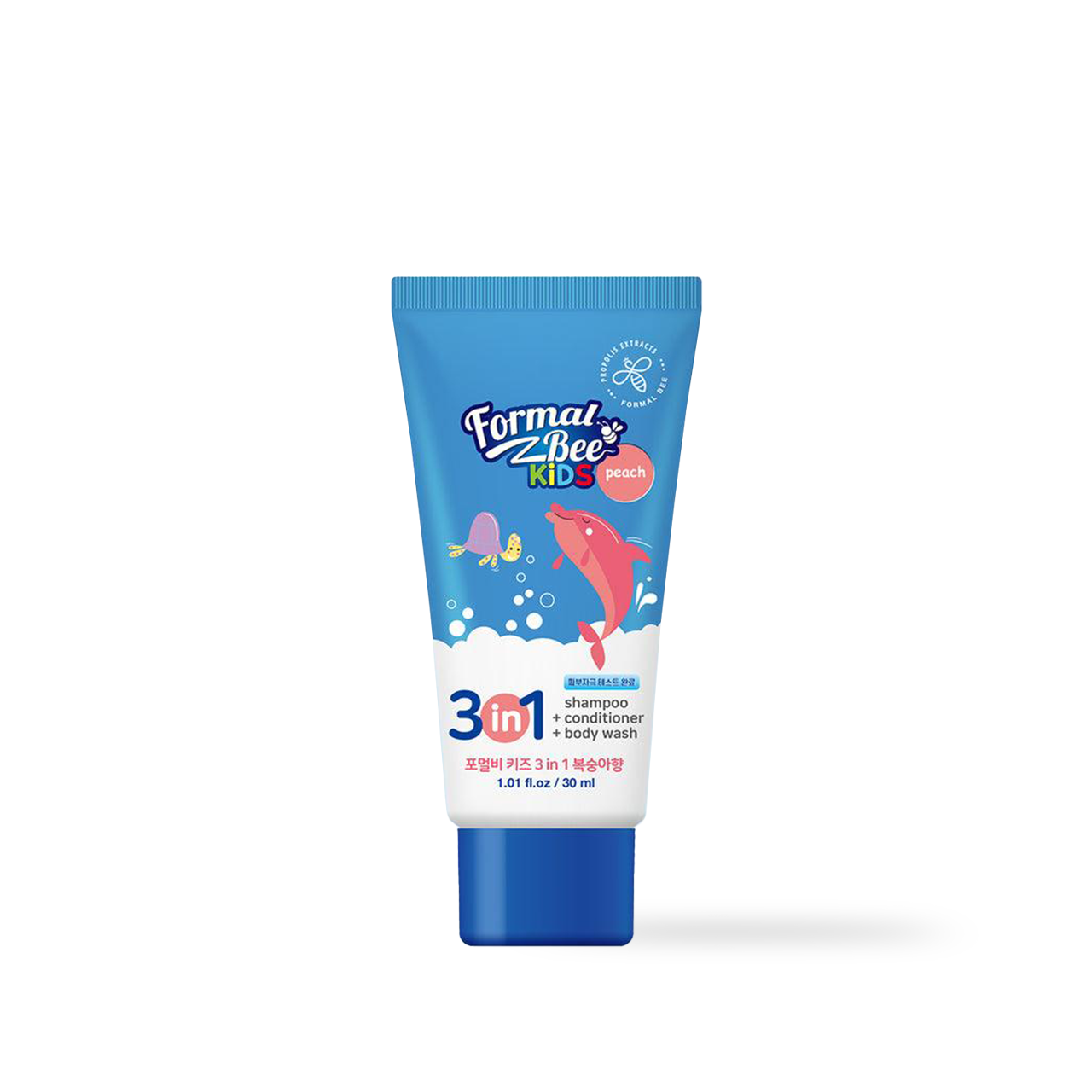 [FormalBeeKids] shampoo conditioner body wash 3 in 1 Peach 30ml