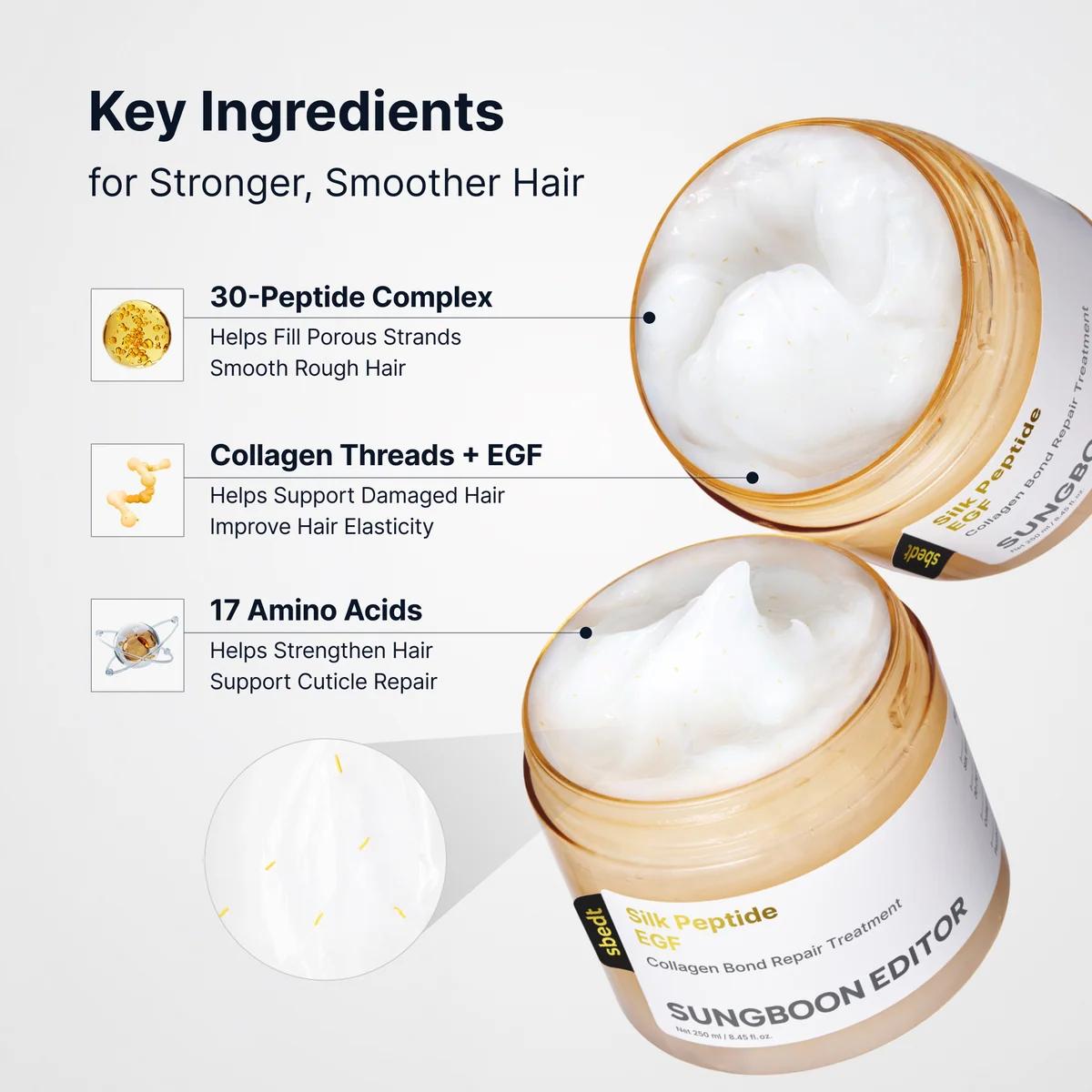 [SUNGBOON EDITOR] Silk Peptide EGF Collagen Bond Repair Treatment 250ml