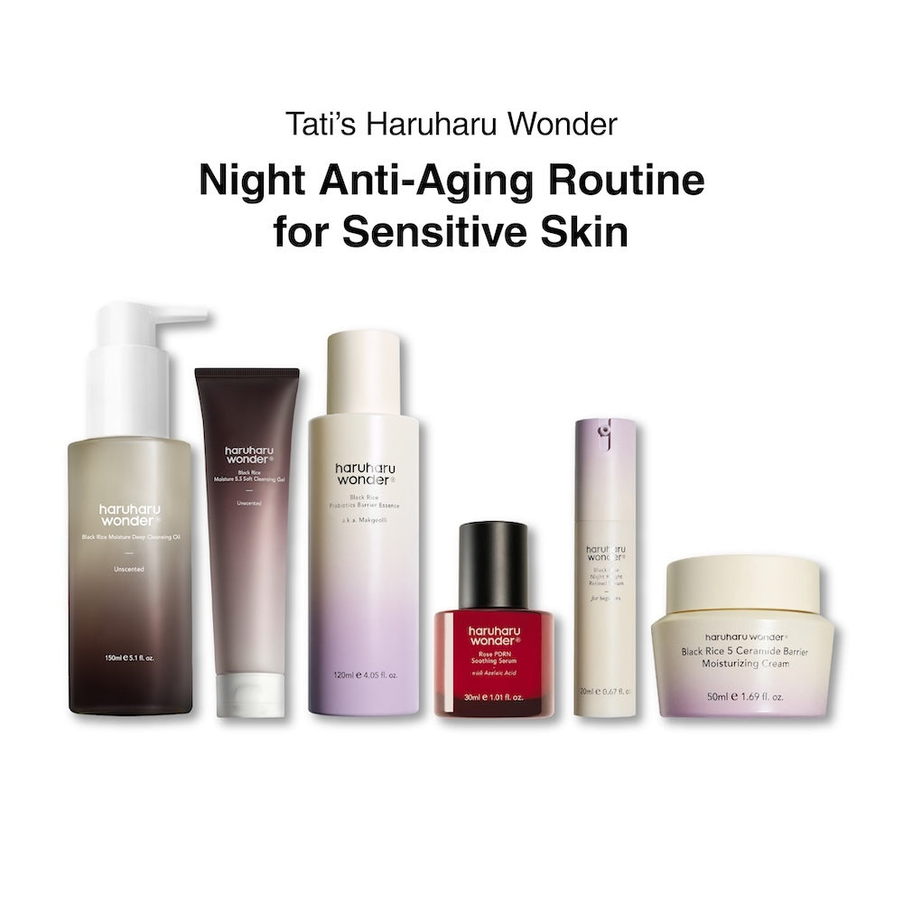 Night Anti-Aging Routine for Sensitive Skin