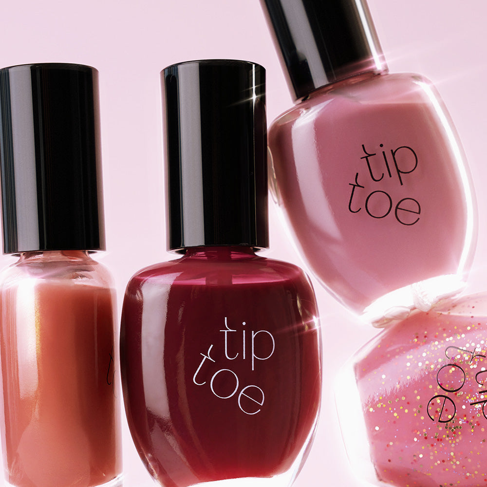 [Tiptoe] Syrup Glitter & Shimmer Nail Polish - 12 Colors