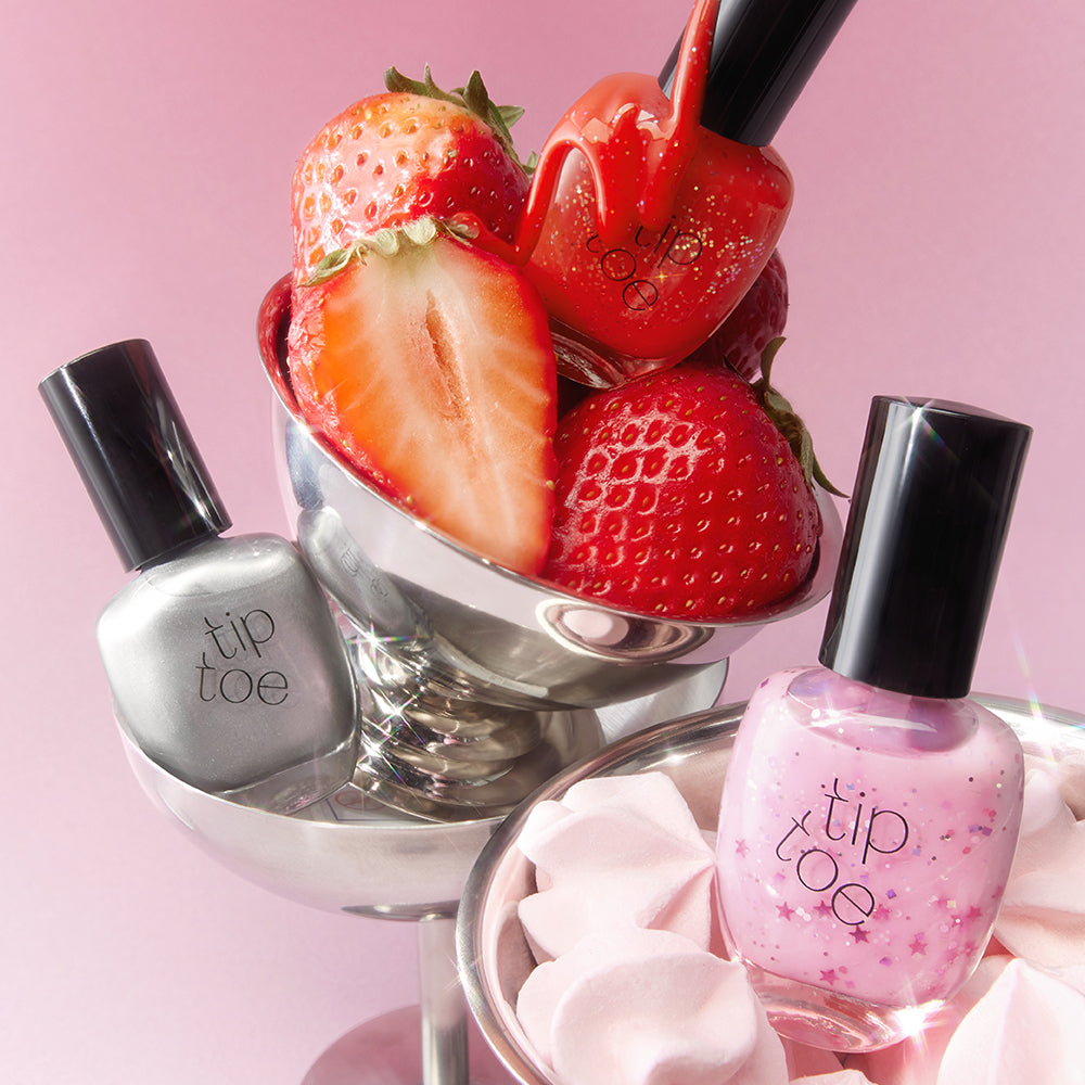 [Tiptoe] Syrup Glitter & Shimmer Nail Polish - 12 Colors